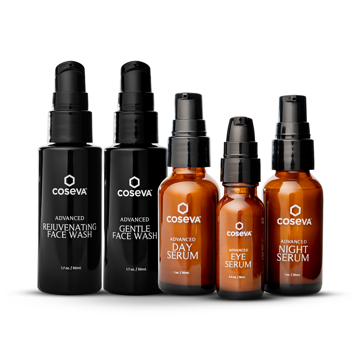 5 Pack - 3 Serums with 2 Washes